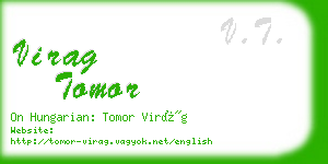 virag tomor business card